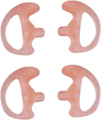 Miniatura 14 de Eardud Earmold de silicona suave de repuesto para Walkie Talkie Kit de audio de tubo acústico de aire (tres colores, mediano (3 pares))