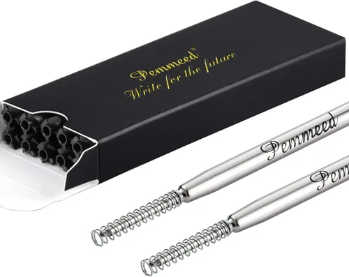 Miniatura 4 de Recambios de bolígrafo con resorte para bolígrafo Penneed B5/B6/B8, compatible con Parker Waterman, punta media de acción torcida, 0.039 in, paquete