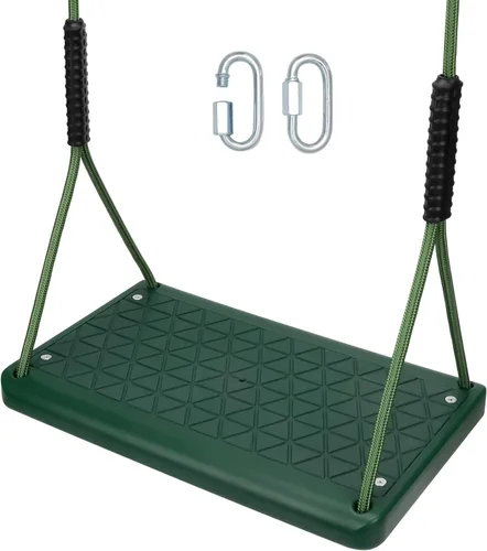 Miniatura 8 de Columpio de árbol resistente, asiento de columpio para exteriores de 550 libras de capacidad para adultos y niños, altura ajustable con cuerdas