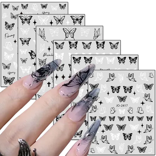 Miniatura 12 de Calcomanías de arte de uñas doradas, diseño de sol, luna, estrellas, línea de corazón, flores, calcomanías autoadhesivas para uñas, calcomanías