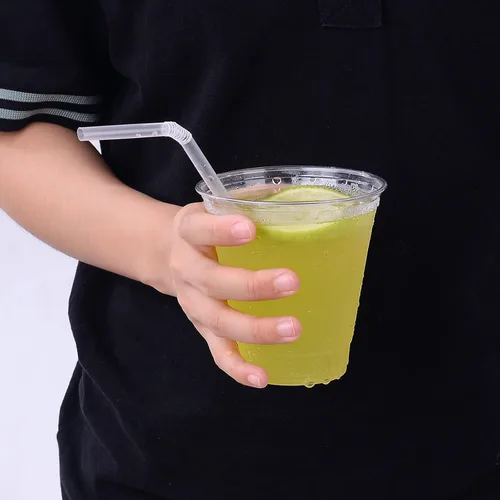 Miniatura 8 de EDI Vasos de plástico PET desechables transparentes de 10 onzas, duraderos, resistentes a las grietas, sin BPA, apilables, paquete de 100
