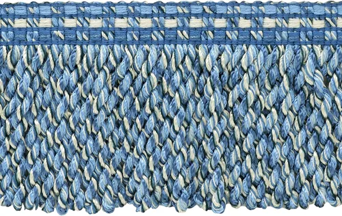 Miniatura 11 de Colección Veranda de 3" (7.5 cm) de largo, borde de flecos de lingote de punto (BFV3), beige rojo cosecha multicolor #VNT21
