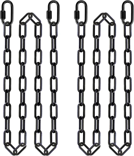 BeneLabel 2 cadenas de columpio resistentes de 85 pulgadas con ganchos, cadenas colgantes de capacidad de 1000 libras, cadenas colgantes para 2