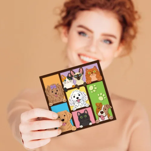 Miniatura 5 de GLOBLELAND Troqueles de corte para perros y gatos, huesos y garras, plantillas de estampado de corte de animales lindos para álbumes de recortes