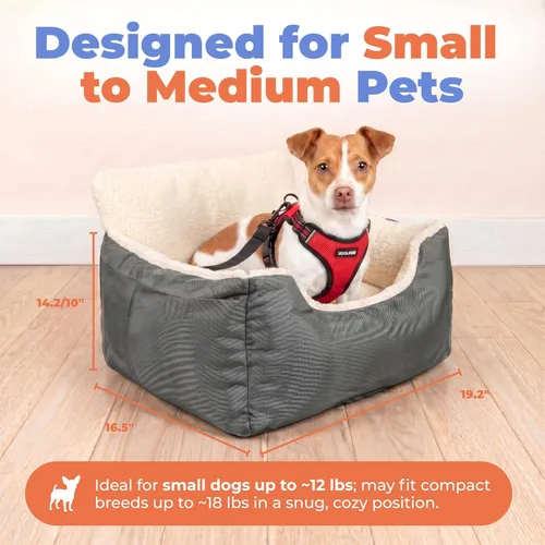 Miniatura 4 de Best Pet Supplies Cama para Perros Casa Alfombra para Perros Cama para Jaula Tienda Redonda Suave de Felpa para Perros de Razas Pequeñas, Medianas