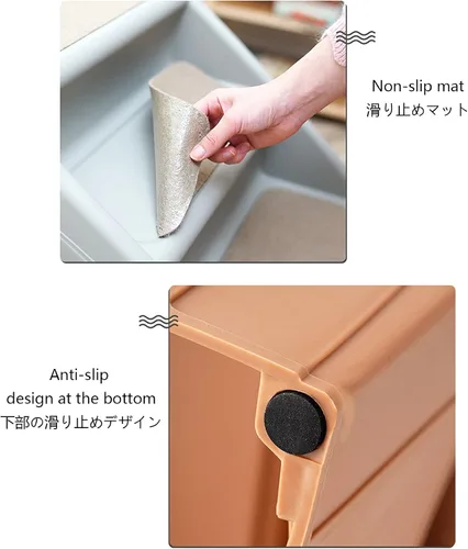 Miniatura 4 de Escalera antideslizante, escaleras para perros para cama alta, escalera plegable, con alfombrilla de felpa, fácil de ir a la cama y sofá
