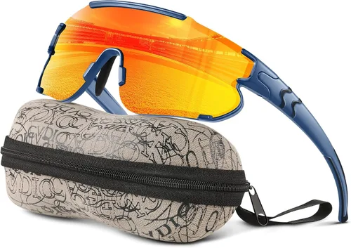 Miniatura 11 de Gafas de sol polarizadas de béisbol para niños: gafas de sol deportivas para niños y niñas de 3 a 12 años, lentes de sol para ciclismo y correr