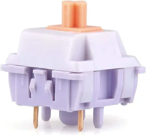 Miniatura 9 de EPOMAKER Wisteria - Interruptores mecánicos lineales de 39gf para teclado, interruptor cremoso pre-lubricado de 5 pines, 30 piezas, con vástago POM
