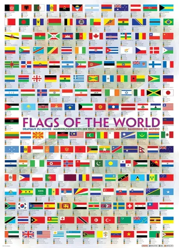 Miniatura 2 de EuroGraphics Banderas del Mundo Puzzle (1000 piezas) (6000-0128)