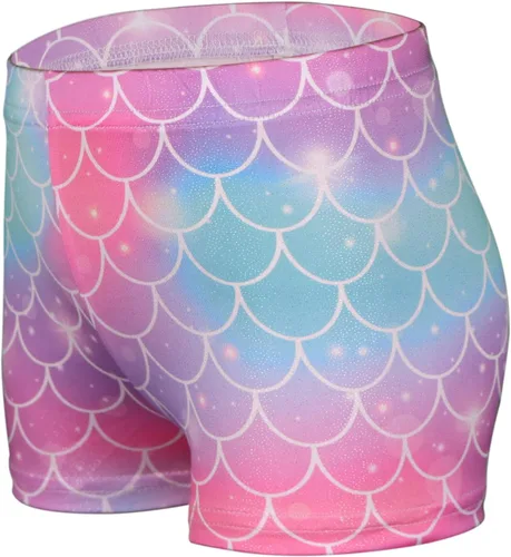 Miniatura 2 de iLover Pantalones cortos de gimnasia atlética para niñas de color sólido