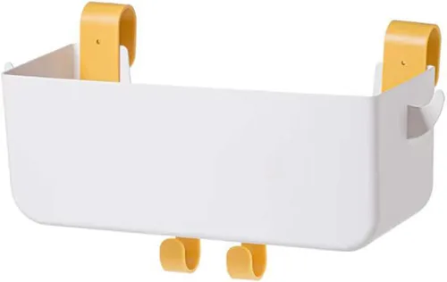 Miniatura 5 de Organizador de plástico para colgar en la mesita de noche, organizador de estante de almacenamiento para teléfono, lentes, botellas, suministros