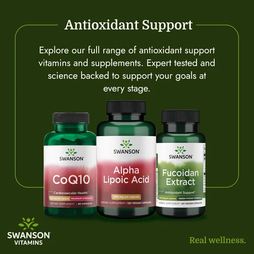 Miniatura 6 de Swanson Suplemento para la salud de ácido alfa lipoico 300 mg 120 cápsulas