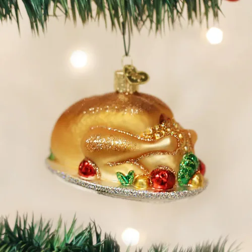 Miniatura 2 de Old World Christmas - Adorno de sierra de cadena de vidrio soplado para árbol de Navidad, decoración de vacaciones hecha a mano, colección
