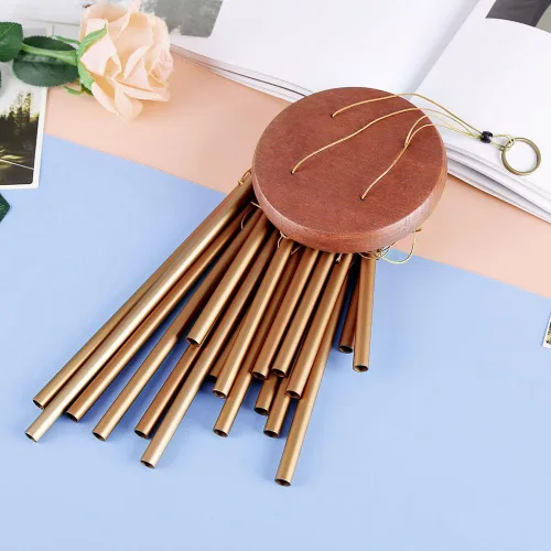 Miniatura 4 de Campanillas de viento conmemorativas para exteriores, 18 tubos de aleación de aluminio hechos a mano para un rendimiento musical superior