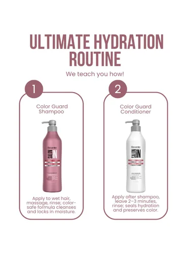 Miniatura 6 de Salon In by Recamier - Juego de champú y acondicionador Color Guard para cabello teñido 10.1 fl oz / 10.1 fl oz cada uno