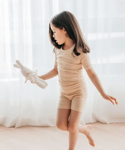 Miniatura 64 de AVAUMA - Pijama para niños y niñas de algodón básico para uso diario