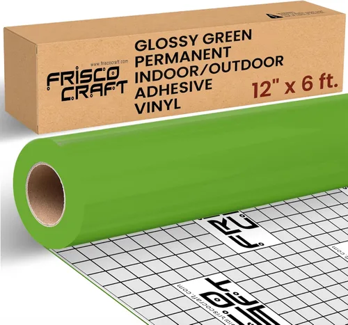 Miniatura 20 de Frisco Craft Rollo de vinilo permanente blanco mate, vinilo permanente para exteriores, resistente al agua y a la intemperie, con respaldo