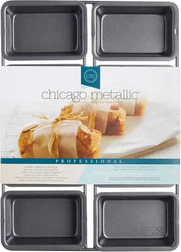 Miniatura 2 de Chicago Metallic Kitchen Craft - Mini molde antiadherente profesional, tamaño único, color negro