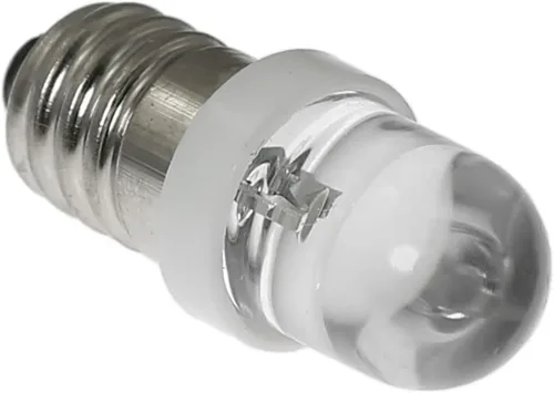 Miniatura 3 de Mini bombilla LED E10 de 0.2 W, 0.2 W, 3 V, bombillas de base de tornillo en miniatura, indicador LED para circuito de experimento casero