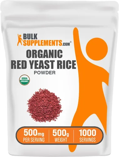 Miniatura 7 de BulkSupplements. com Polvo de arroz orgánico de levadura roja, suplemento de arroz de levadura roja, para la salud del corazón, apto para veganos