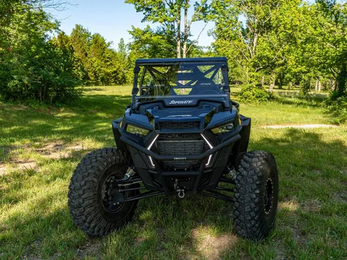 Miniatura 4 de SuperATV Placa de enganche delantero/gancho de remolque delantero para Polaris RZR XP Turbo / XP 4 Turbo 2019+ 2019 - Incluye grillete de 1/2