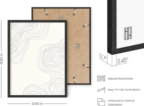 Miniatura 3 de HAUS AND HUES Arte abstracto para pared, impresiones modernas de mediados de siglo, decoración neutra, líneas de madera beige, sin marco, 12 x 16