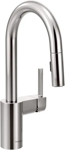 Miniatura 8 de Moen 5965BLS Align Grifo de Barra Moderno de Una Manija Extraíble con Power Clean con tecnología Reflex, Acero Inoxidable Negro