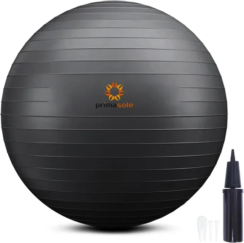 Primasole Pelota de ejercicio para equilibrio, estabilidad, fitness, entrenamiento, yoga, pilates en casa, oficina y gimnasio, pelota de parto para