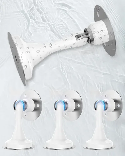 Miniatura 12 de Topes de puerta magnéticos de acero inoxidable - Juego de 2 Soportes resistentes para puerta de acero inoxidable para la parte inferior y superior