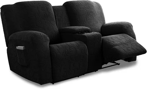 Miniatura 21 de Fundas para Sofá Reclinable Seccional Funda de Sofá para Sofá Reclinable de 3 Asientos, 5 Piezas Funda Elástica para Sofá de 3 Cojines Reclinable
