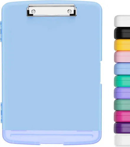 Miniatura 13 de Hongri Portapapeles con Almacenamiento con Soporte para Bolígrafo, Carpeta Portapapeles de Enfermería de 8.5 x 11 con Apertura Lateral, Alta