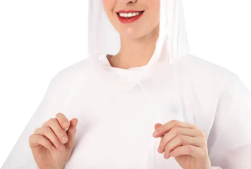 Miniatura 19 de ANTVEE Ponchos de lluvia para adultos, impermeable, portátil, reutilizable, paquete de 2 con capucha con cordón, se mantiene seco