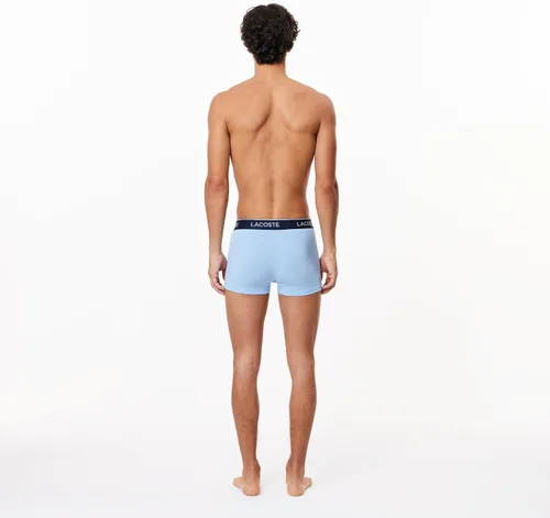 Miniatura 3 de Lacoste Traje de baño de algodón elástico tricolor para hombre, paquete de 3