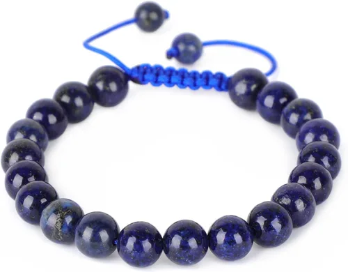 Miniatura 145 de AD Beads Pulseras de piedras preciosas unisex de 0.315 pulgadas (0.315 in), macramé curativo ajustable de 7 a 9 pulgadas Usa esta pulsera