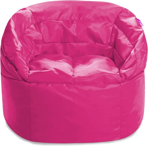 Miniatura 136 de Posh Beanbags - Sillón puff grande, 38 pulgadas, color azul rey sólido Nylon suave - Azul real