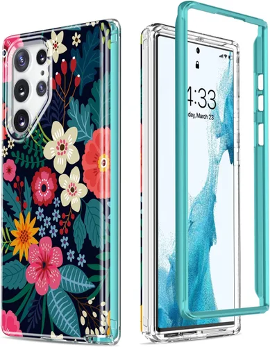 ESDOT - Funda protectora Samsung Galaxy S22, grado militar, resiste caídas de 21 pies, diseño moderno, para mujeres, a prueba de golpes, para Galaxy