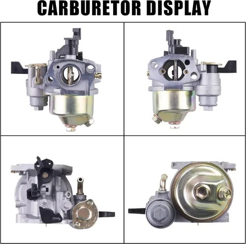 Miniatura 3 de Kit de Adaptador de Filtro de Aire de Carburador Mejorado de Alto Rendimiento con Bujía de Admisión Compatible con Predator 212cc 6.5 Hp Honda Gx160
