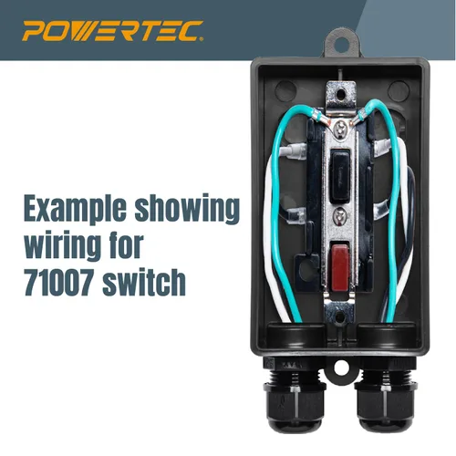 Miniatura 5 de POWERTEC 71834 Caja de interruptores profundos con herrajes para compatibilidad con POWERTEC Switch - 71007, 71651, 71054, 71577