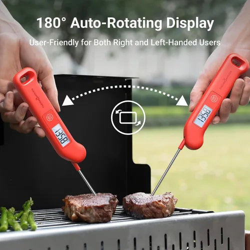 Miniatura 5 de Termómetro profesional de carne digital, precisión certificada NIST de ± 0.5 ℉, termómetro de lectura instantánea para cocinar a la parrilla
