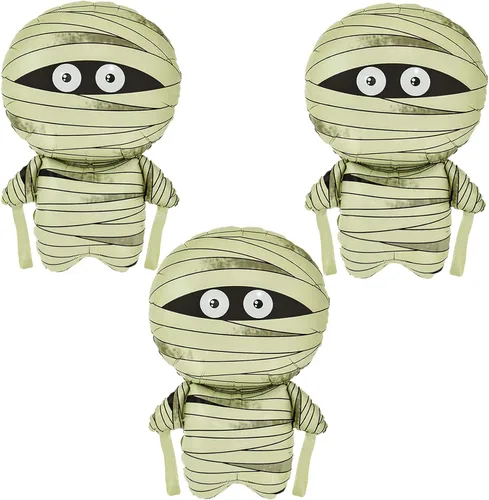 Miniatura 25 de Globos de murciélago para Halloween, globos de aluminio para fiestas temáticas de murciélagos, suministros de decoración de Halloween, cumpleaños