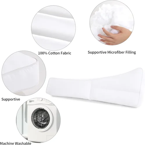 Miniatura 5 de HOMBYS Almohada de rodilla para dormir de lado con almohada de abrazo, dolor de cadera, almohadas de piernas para dormir, almohada corporal