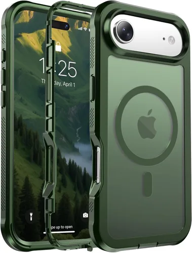 Miniatura 159 de jaroco - Funda magnética compatible con MagSafe para iPhone 11 de 6.1 pulgadas; protección de grado militar contra caídas, de doble capa