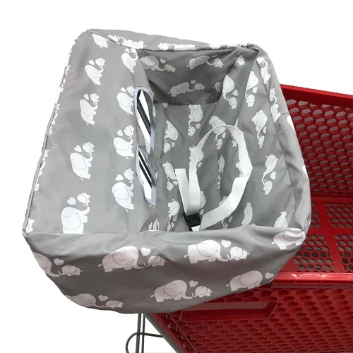 Miniatura 3 de Funda portátil para carrito de compras, fundas para silla alta y carrito de comestibles para bebés, niños, bebés y niños pequeños, bolsa de Elefante