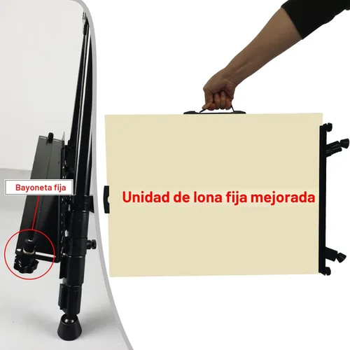 Miniatura 5 de Caballete de arte para pintar y exhibir – Caballete de aluminio plegable ajustable de piso de 66 pulgadas para letreros – Soporte de lienzo de mesa