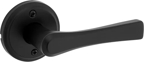 Miniatura 9 de Kwikset Katella - Manija de puerta de paso interior, palanca para puertas de armario y pasillo, manija reversible sin bloqueo, color negro mate