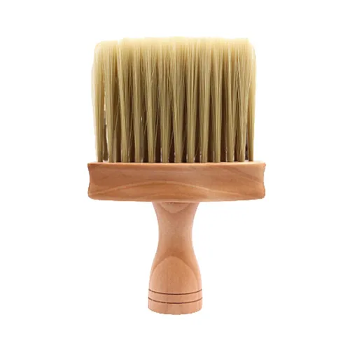 Miniatura 10 de KALLORY 2 unids peluquero cuello plumero cepillo profesional de corte de pelo kit para peluquería uso en el hogar mango para quitar el polvo