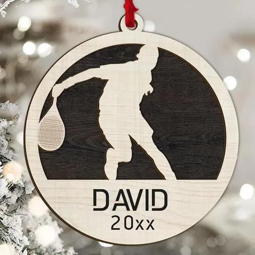 Miniatura 26 de Adorno personalizado de zapatillas de punta de ballet – Adorno de nombre de bailarín personalizado, adorno de madera cortado en capas de ballet