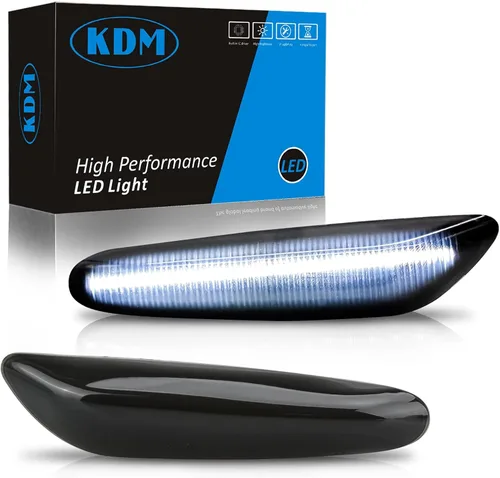 Miniatura 7 de KDM Luces LED de marcador lateral para guardabarros para BMW E90 E91 E92 E93 E46 E60 E61 E81 E82 E87 E88 E83 X3 E84 X1 325i 328i 335i 330i, señal