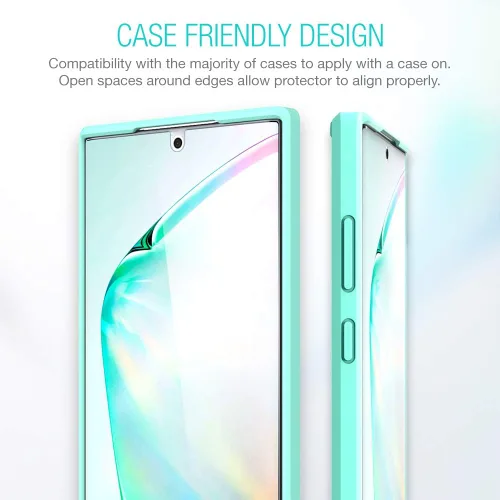 Miniatura 6 de XClear Paquete de 3 protectores de pantalla diseñados para Galaxy Note 10 Plus/Note 10 Plus 5G (2019) [compatibles con fundas] Película de TPU