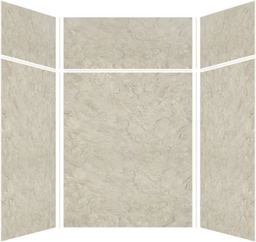 Miniatura 45 de Transolid EWKX483696-41 Expressions - Kit de pared de ducha de 6 paneles con extensión, 36 pulgadas de largo x 48 pulgadas de ancho x 96 pulgadas